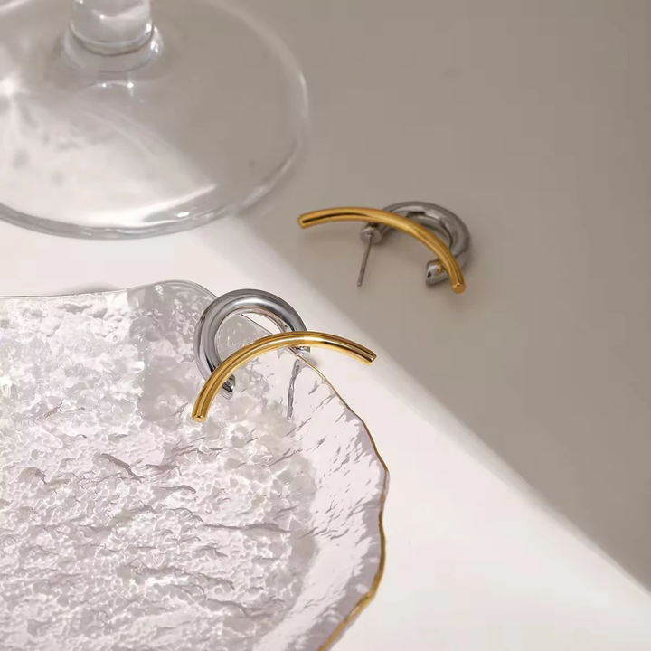 Paris Love Knot Earrings (Gold &amp; Silver)