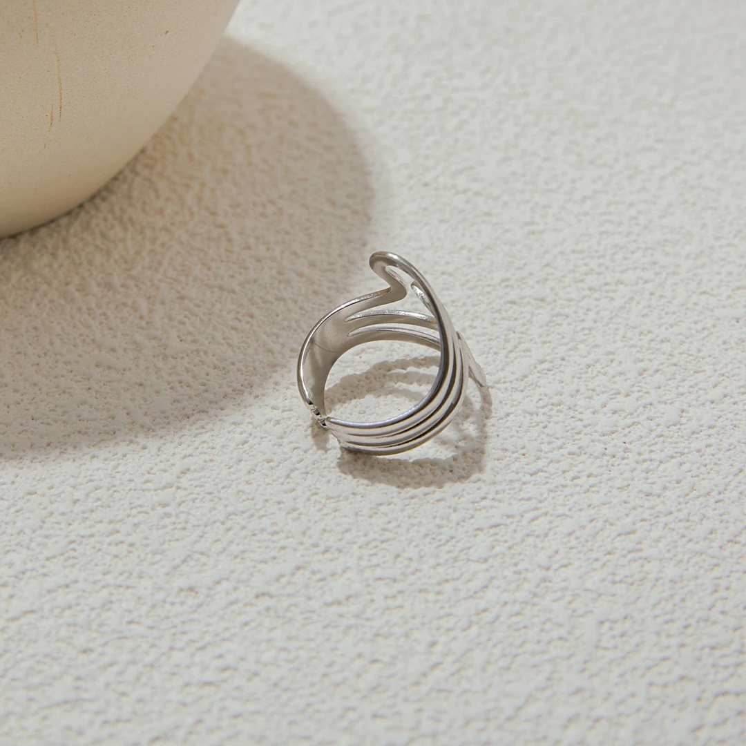 Ibiza Wave Ring (Silver)
