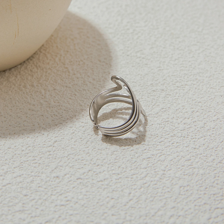 Ibiza Wave Ring (Silver)