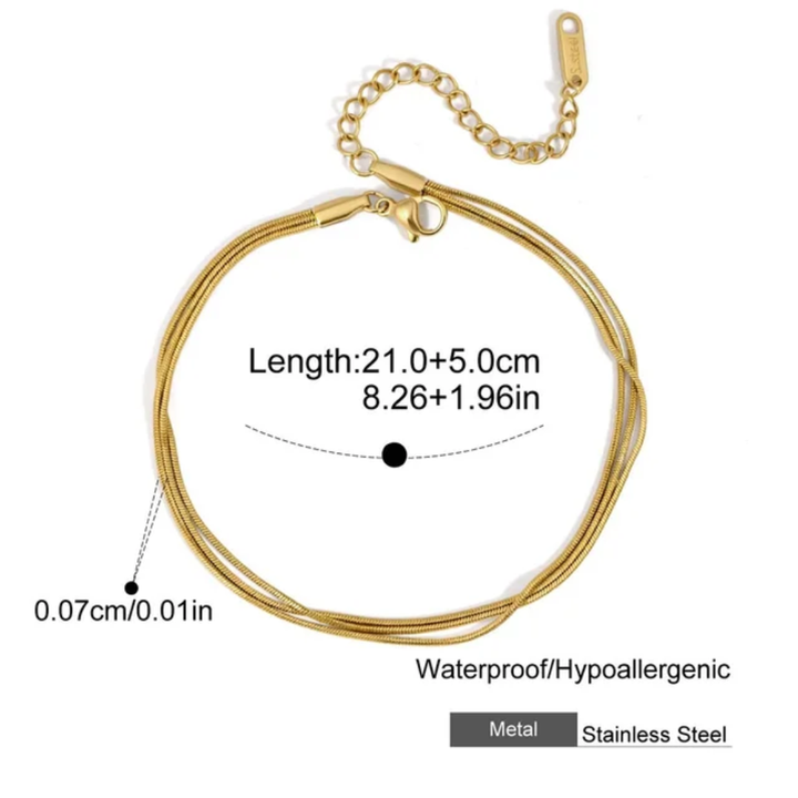 Santorini Layered Anklet