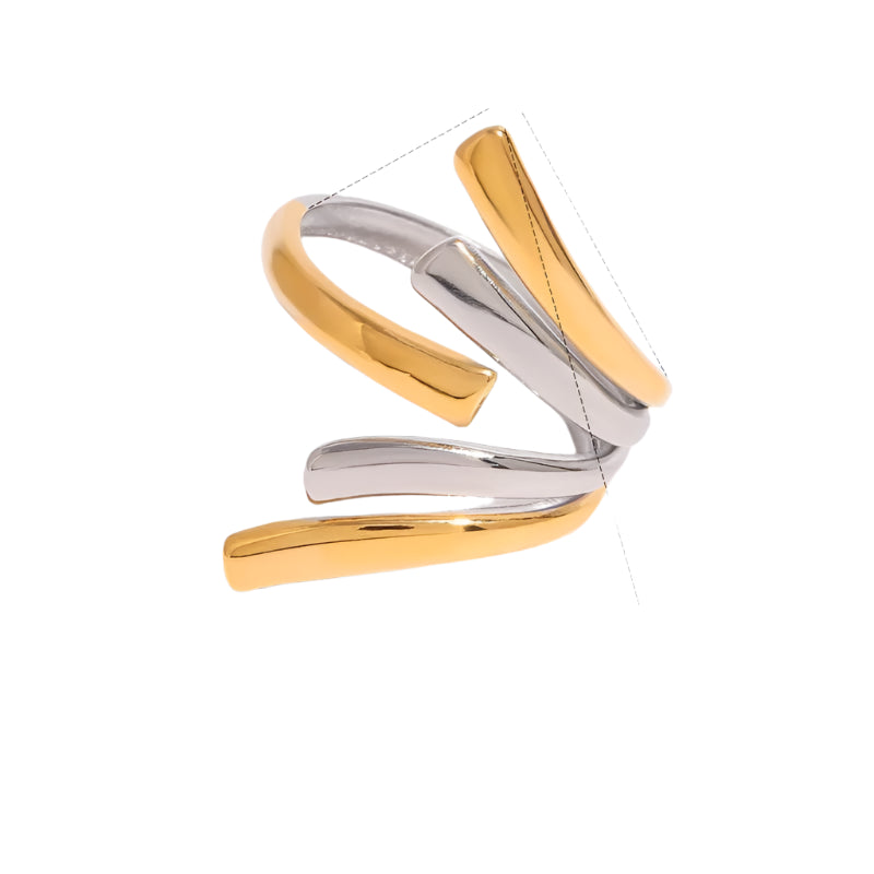 Beirut  Flutter Ring (Gold &amp; Silver)
