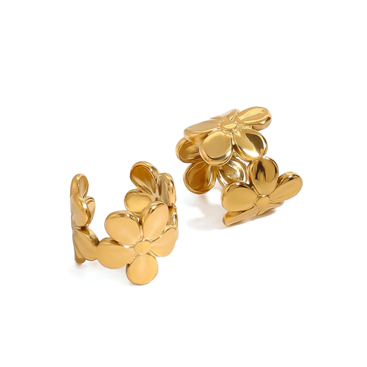 Floral - Ear Cuffs (Set of 2 pcs)