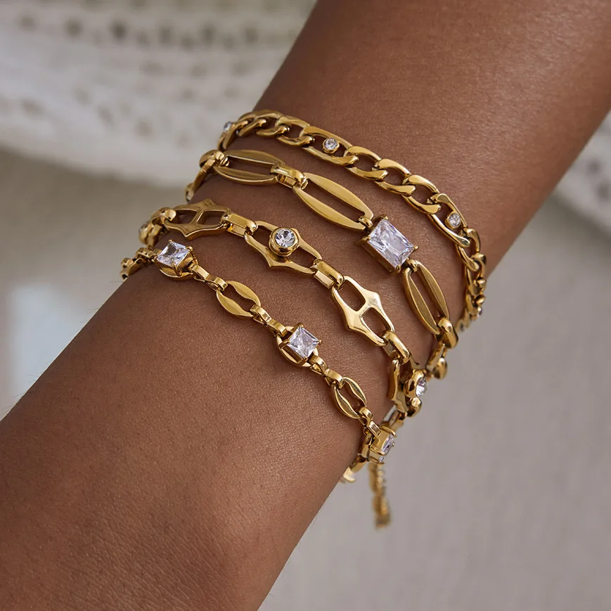 Amara Studded Chain Bracelet