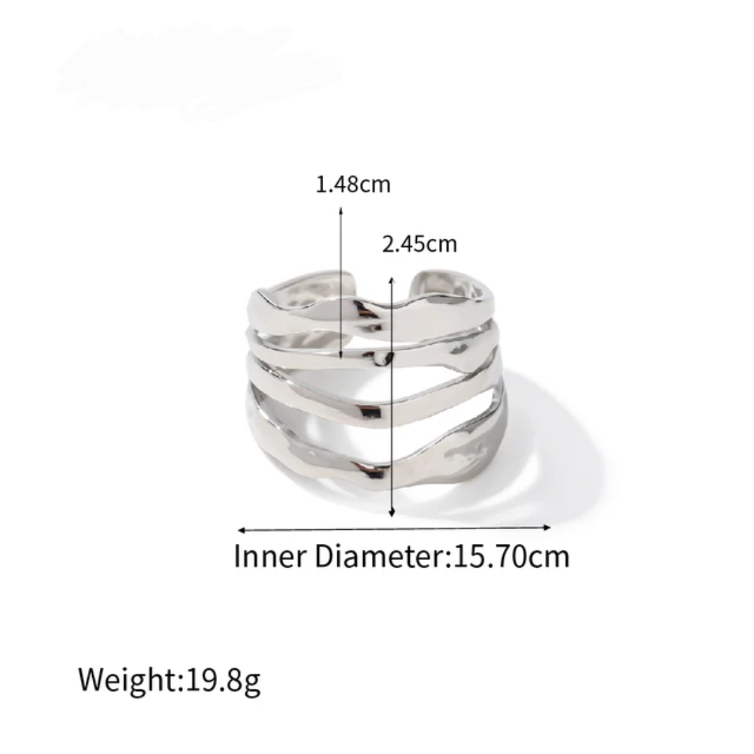 Layered - Silver Ring