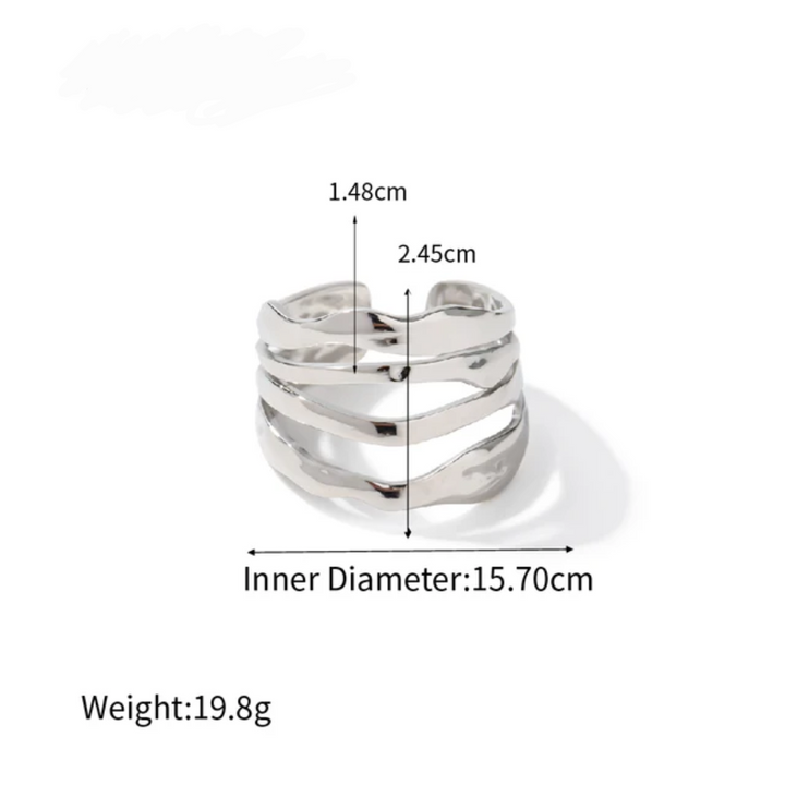 Layered - Silver Ring
