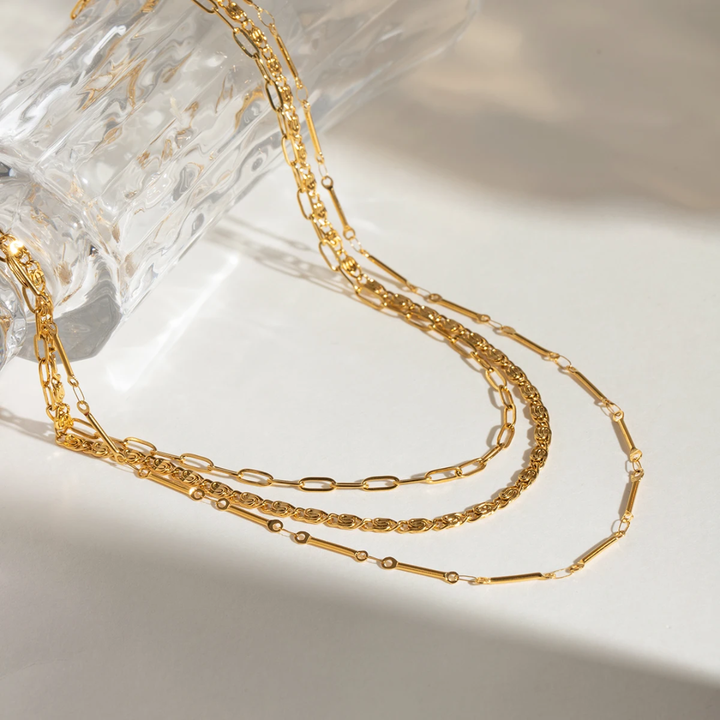 Vintage - 3 Layers Necklace