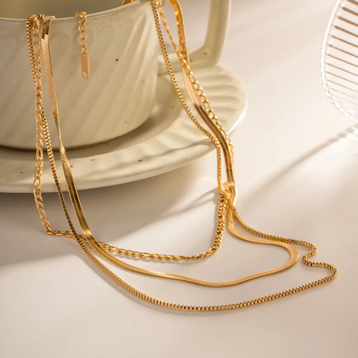 Elegant Shine - 3 Layers Necklace