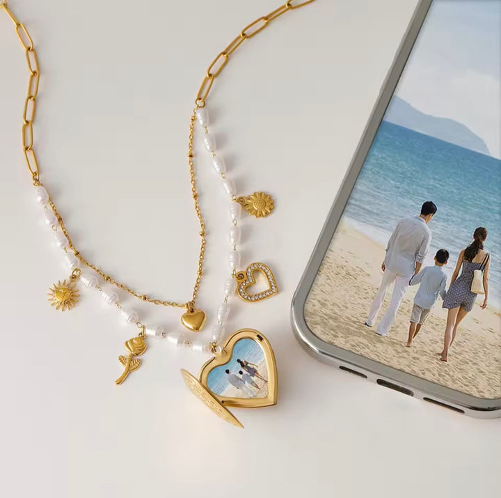 For the Love of Flowers - Charm Necklace