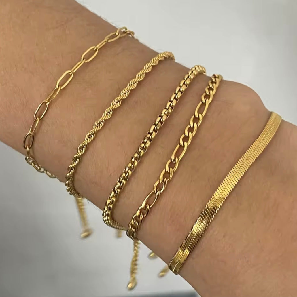 Elegant - Set of 5 Bracelets