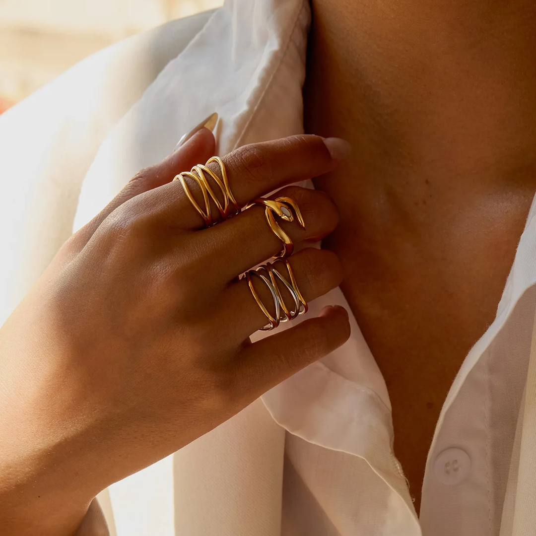 Marina Nest Ring (Gold &amp; Silver)