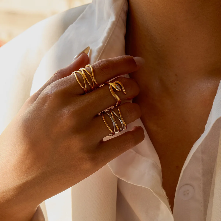 Marina Nest Ring (Gold &amp; Silver)