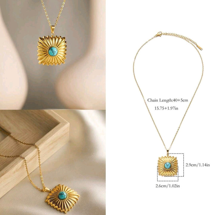 The Blue Square - Necklace