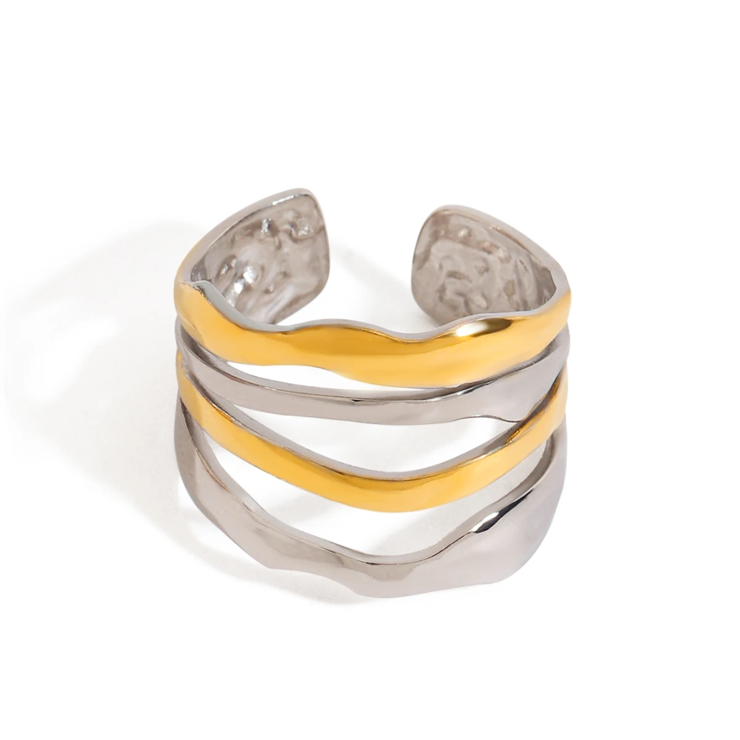 Layered - Gold & Silver Ring