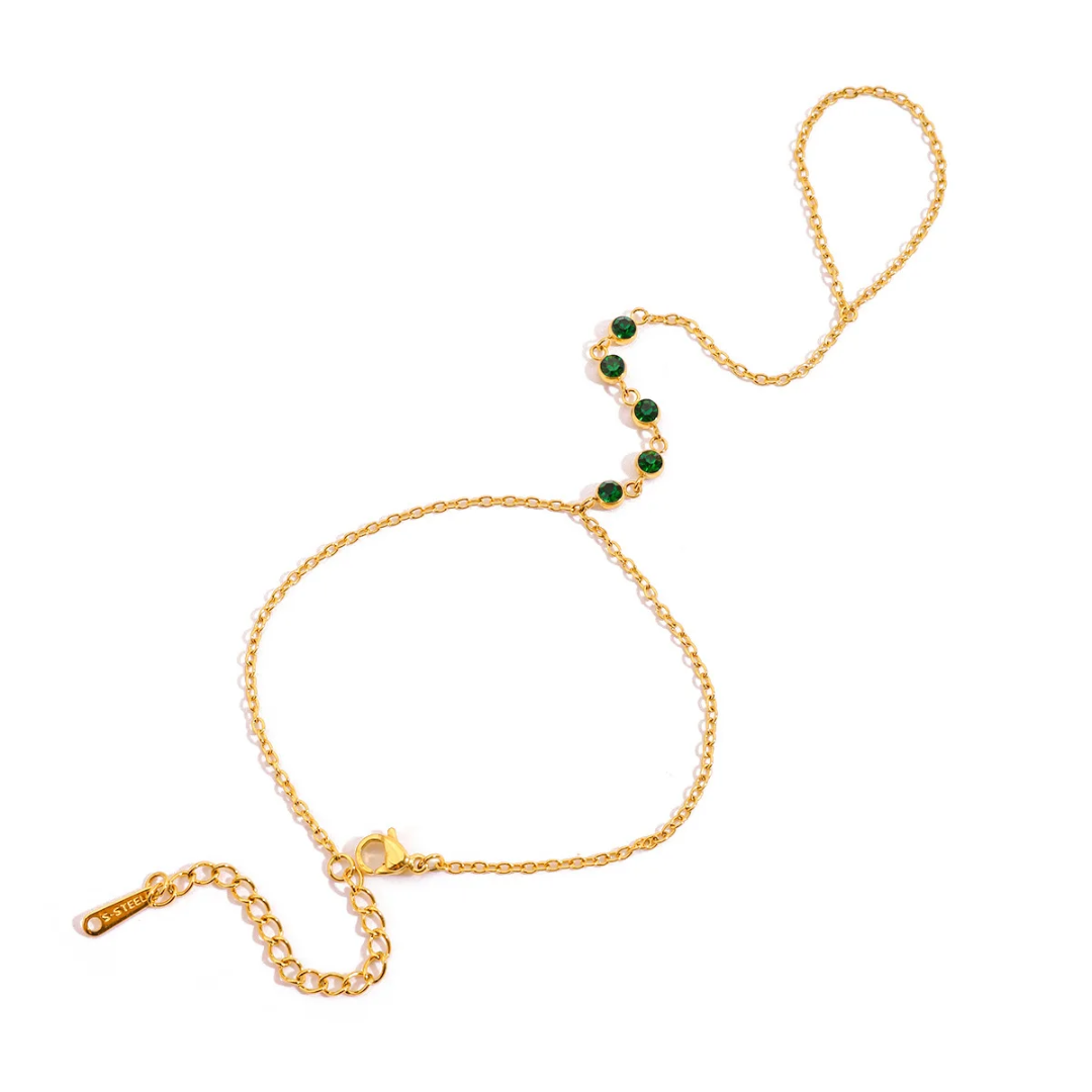 Seattle Emerald Hand Chain