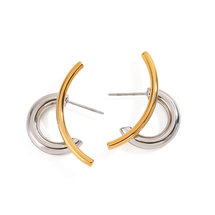 Paris Love Knot Earrings (Gold &amp; Silver)