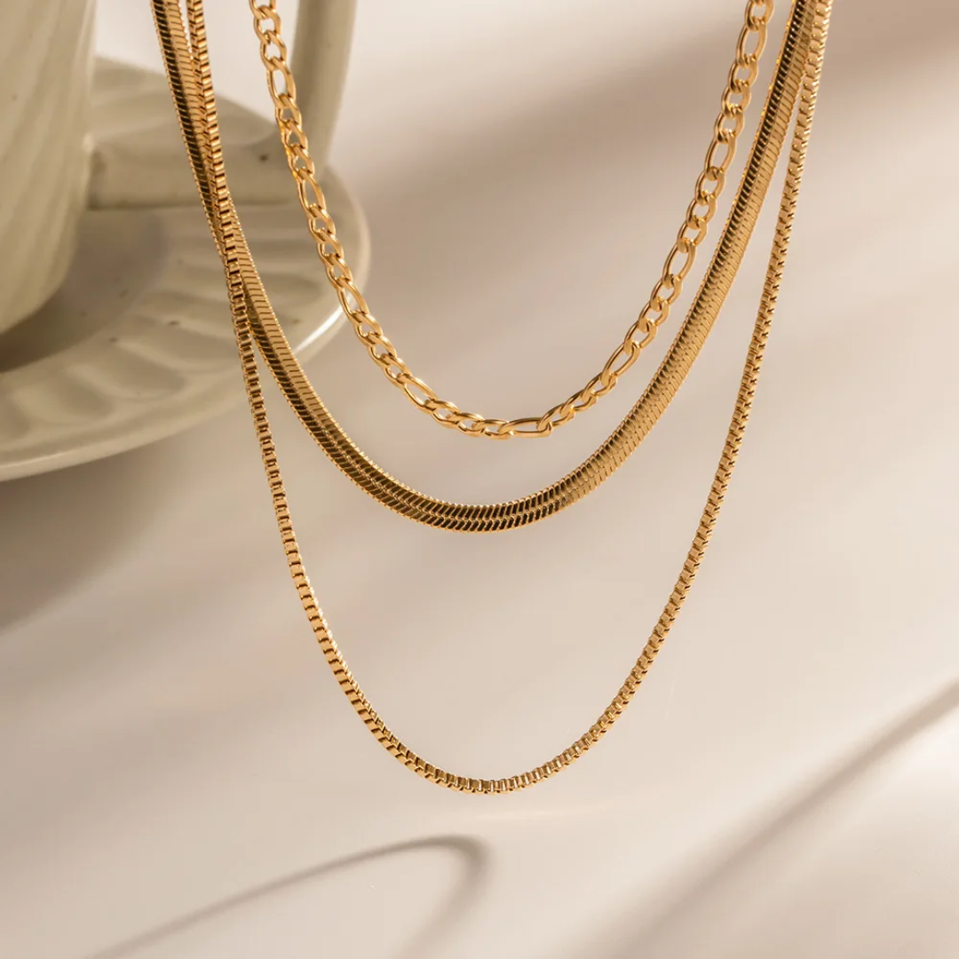 Elegant Shine - 3 Layers Necklace