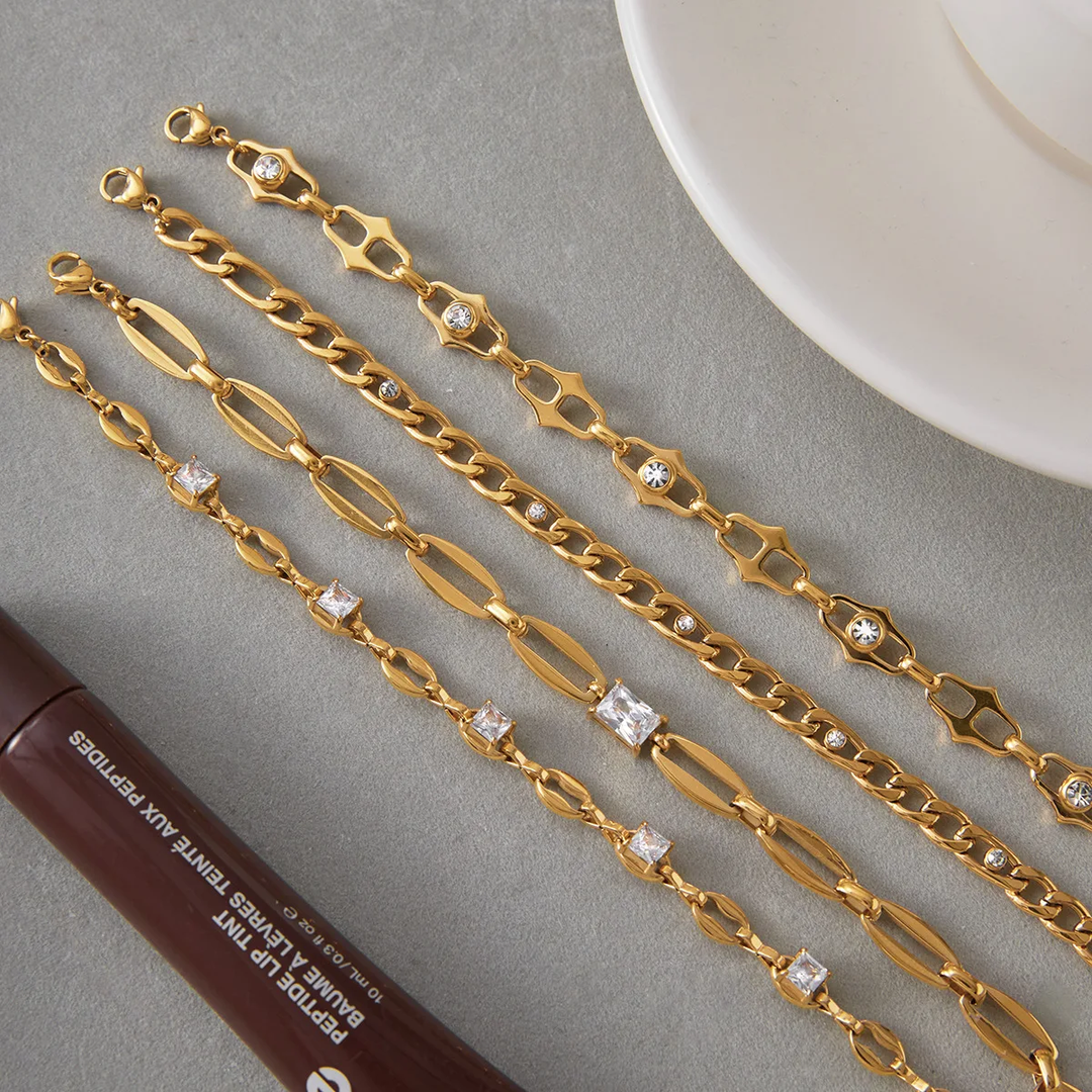 Amara Studded Chain Bracelet