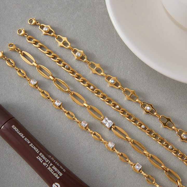 Amara Studded Chain Bracelet