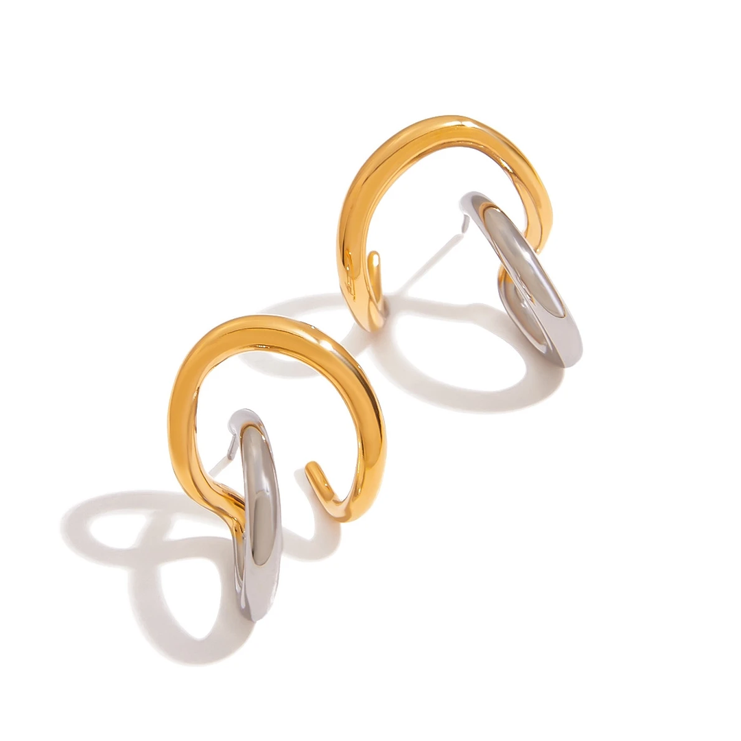 The Funky - Gold &amp; Silver Earrings