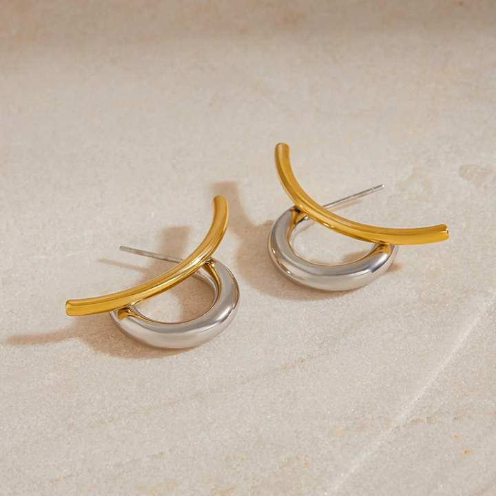 Paris Love Knot Earrings (Gold &amp; Silver)