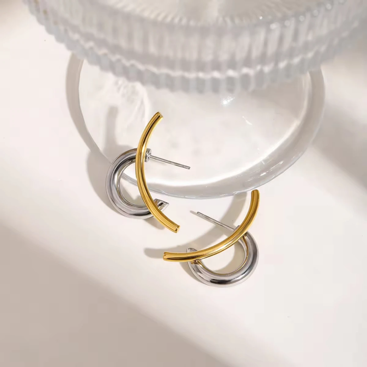Paris Love Knot Earrings (Gold &amp; Silver)