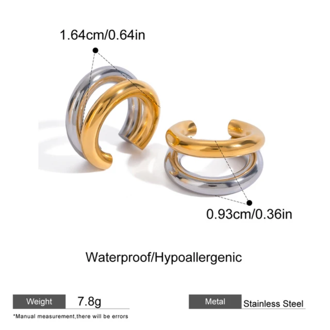 Santorini Earcuffs (Gold &amp; Silver)