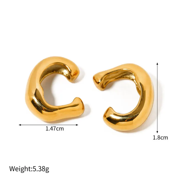 Petra Hammered Earcuffs