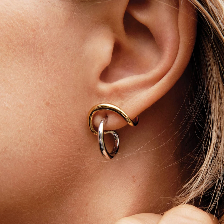 The Funky - Gold &amp; Silver Earrings