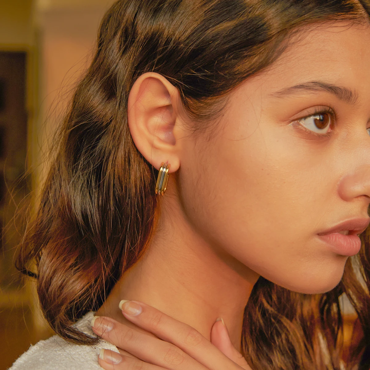 Positano Oval Hoops (Gold &amp; Silver)