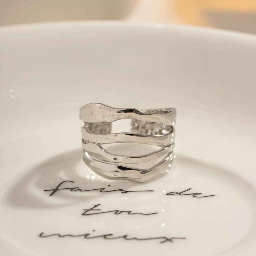Layered - Silver Ring