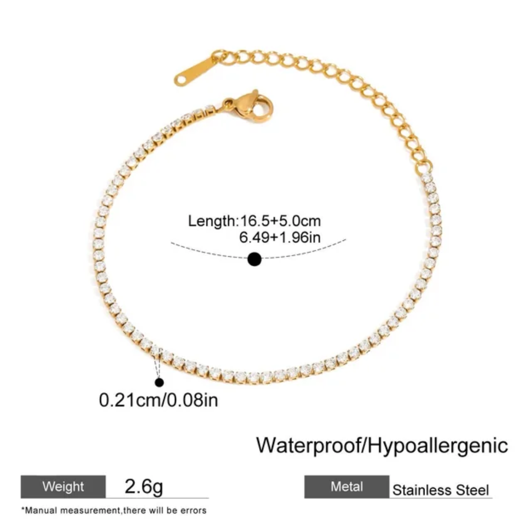 AlUla Tennis Bracelet (2 mm)