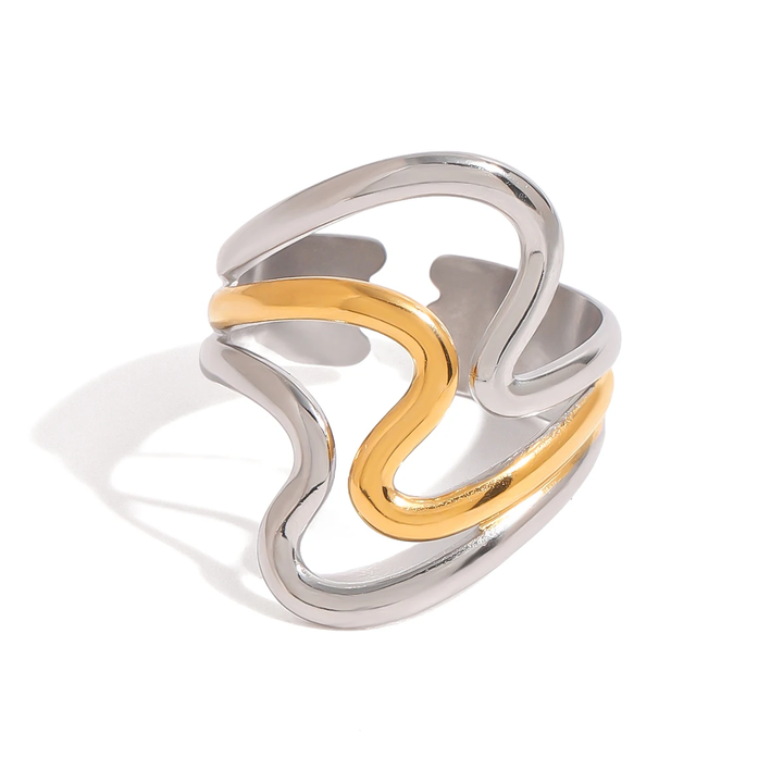 Ibiza Wave Ring (Gold &amp; Silver)