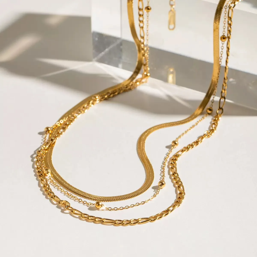 Trio Beads - 3 Layers Necklace