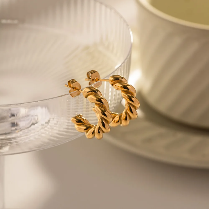 Braided Hoop - Earrings