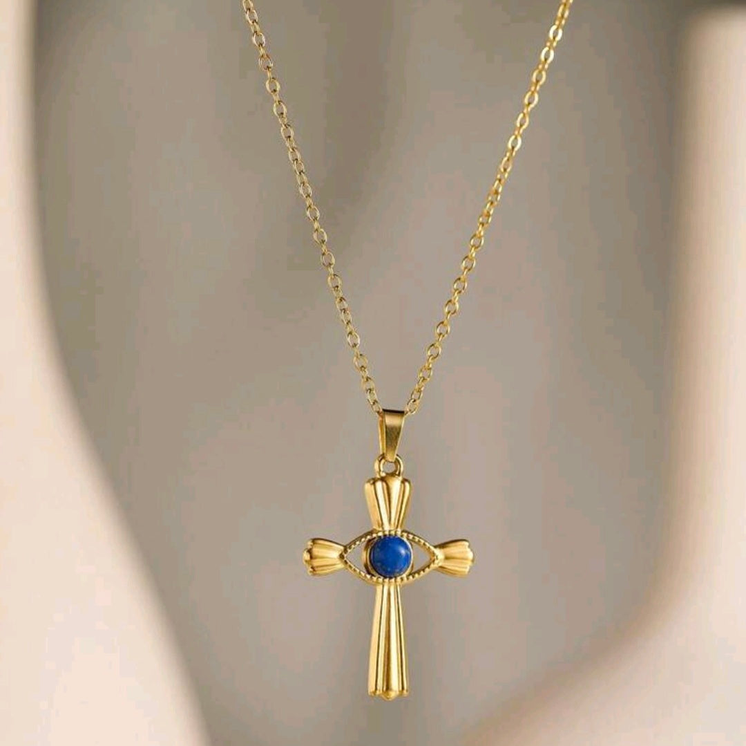 The Blue Cross - Necklace