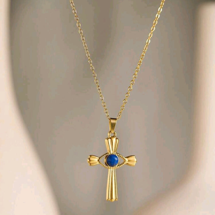 The Blue Cross - Necklace
