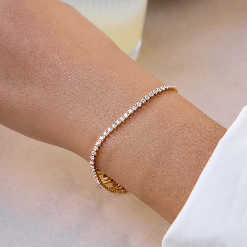 AlUla Tennis Bracelet (2 mm)