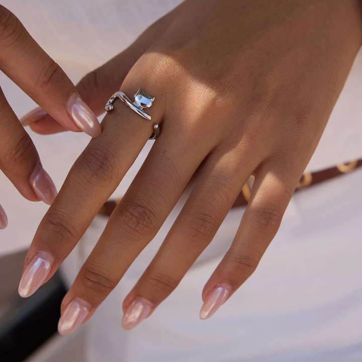 Kitten - Silver Ring