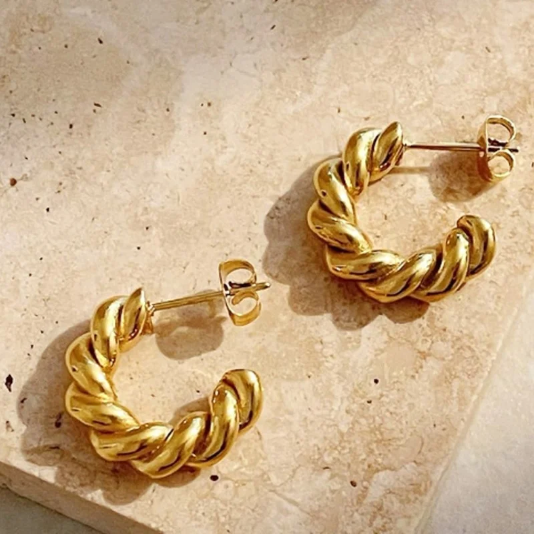 Braided Hoop - Earrings