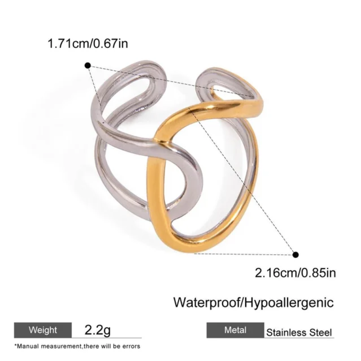 Paris Love Knot Ring (Gold &amp; Silver)