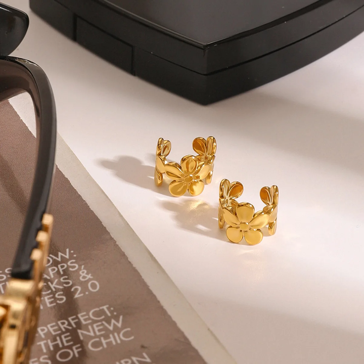 Floral - Ear Cuffs (Set of 2 pcs)