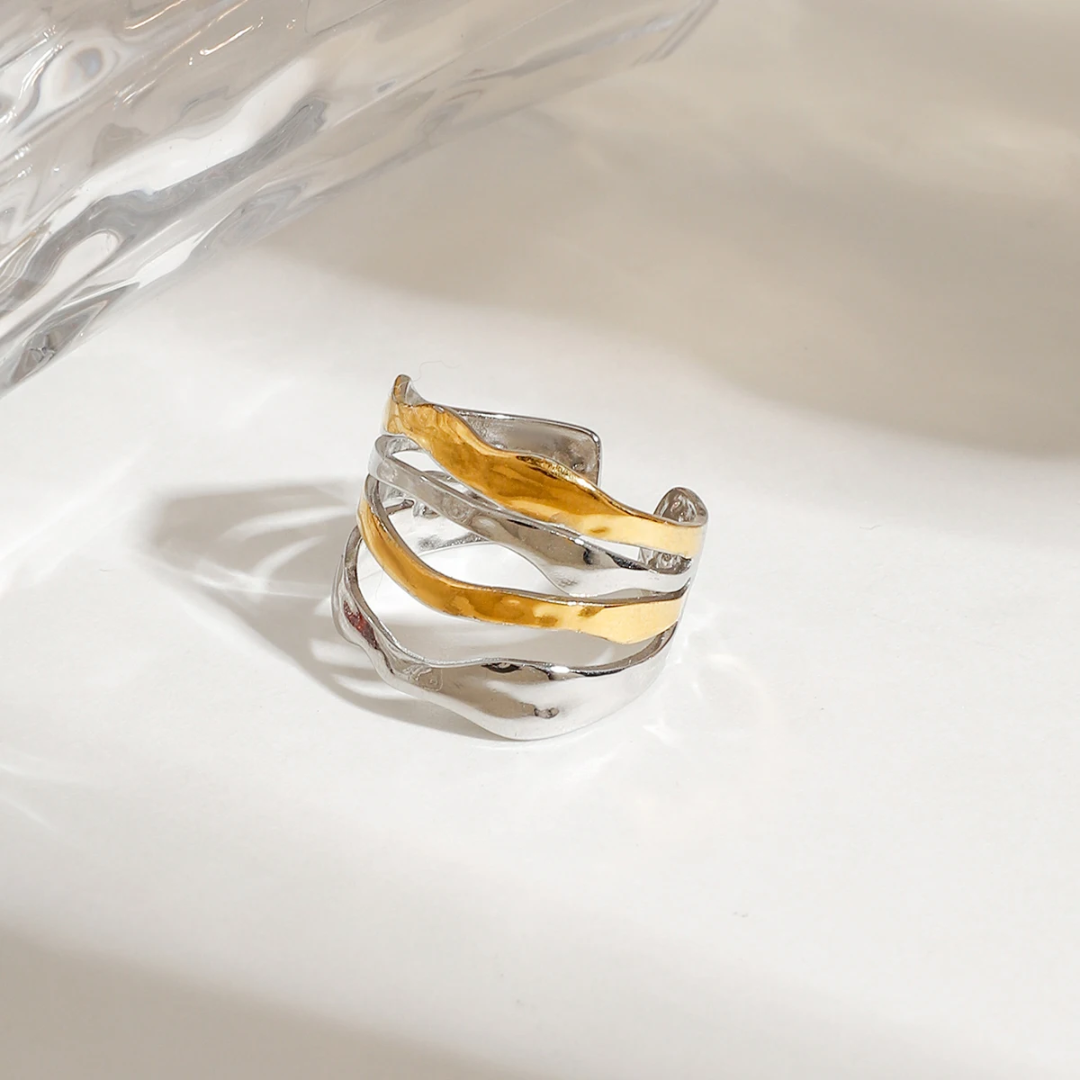 Layered - Gold & Silver Ring
