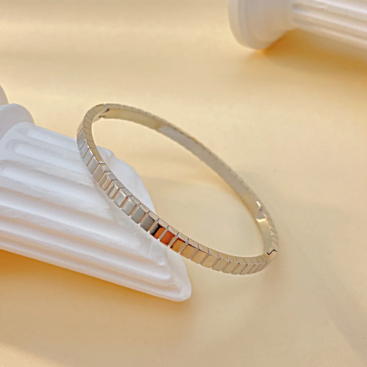 Geometry - Silver Bangle