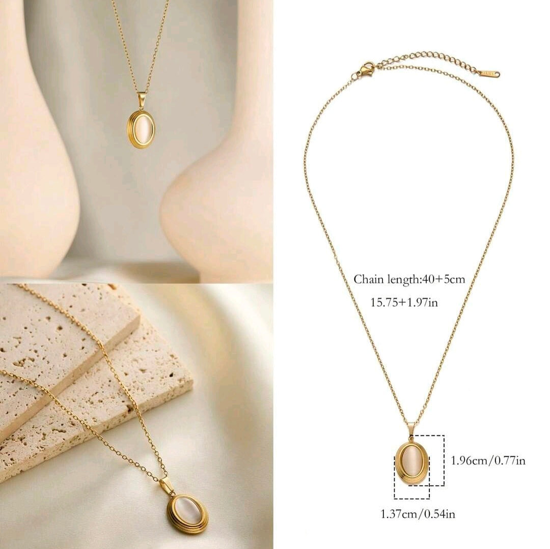 The White Oval - Necklace