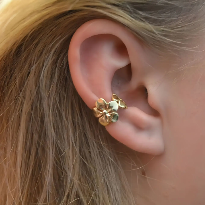Floral - Ear Cuffs (Set of 2 pcs)