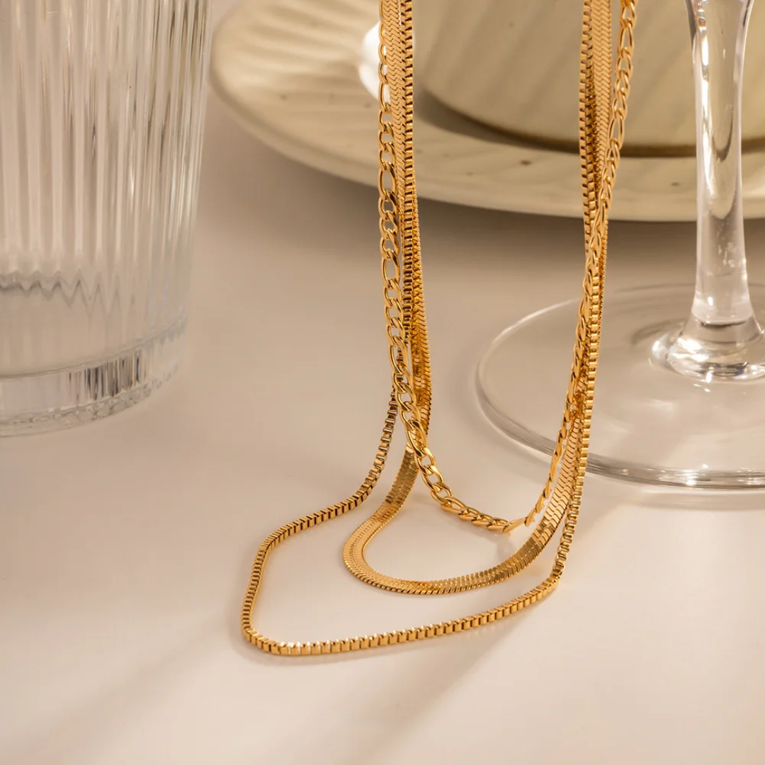 Elegant Shine - 3 Layers Necklace