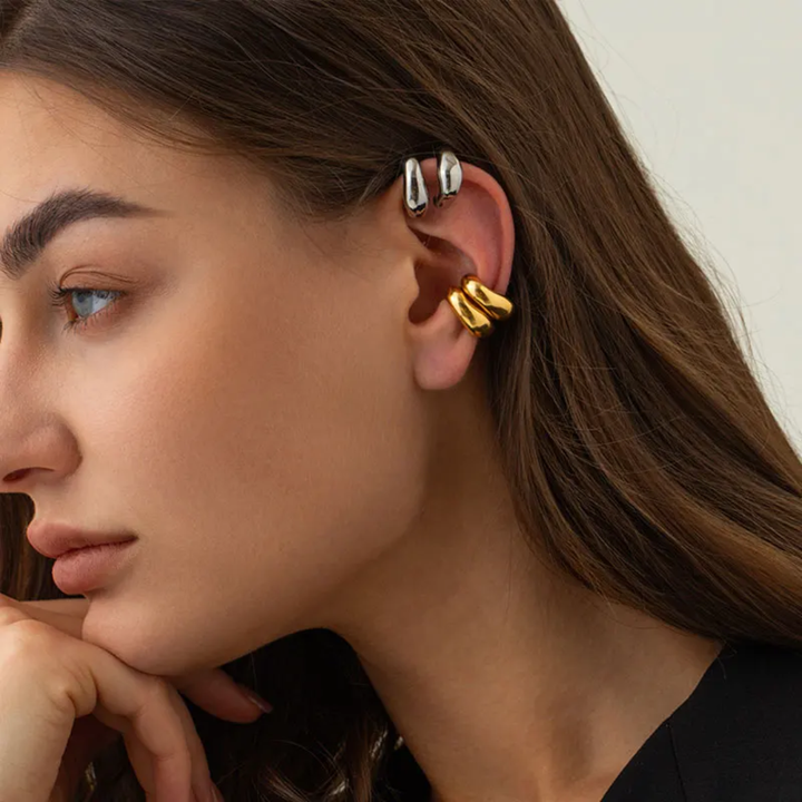 Petra Hammered Earcuffs