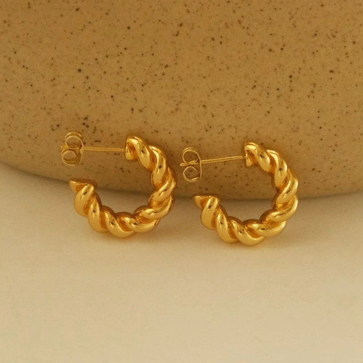 Braided Hoop - Earrings