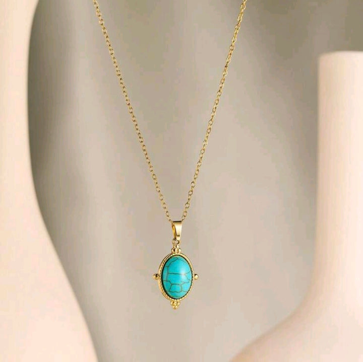 The Blue Oval - Necklace