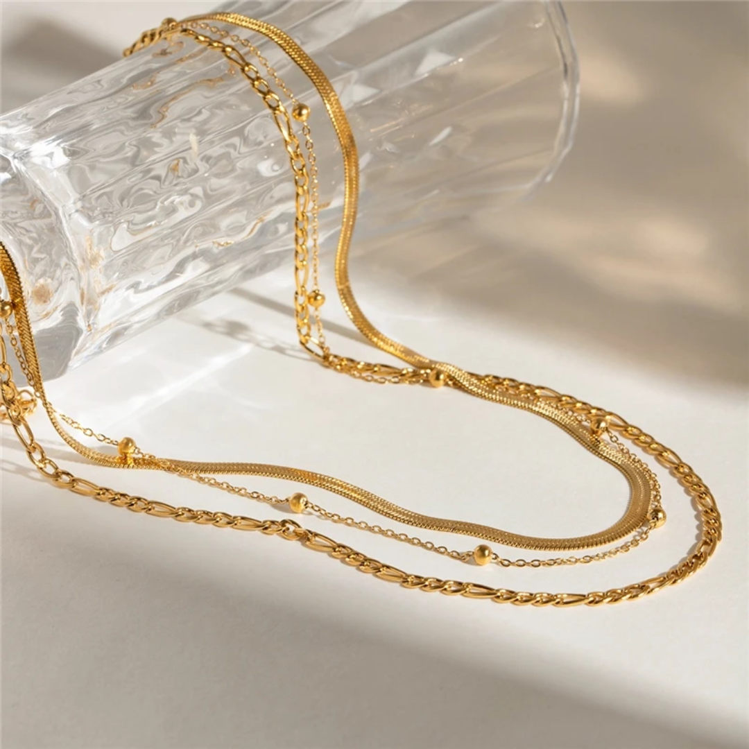 Trio Beads - 3 Layers Necklace